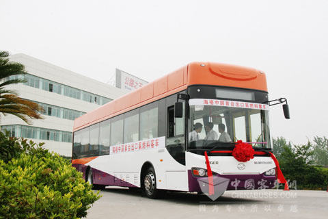 海格实现我国首台氢燃料客车出口新加坡