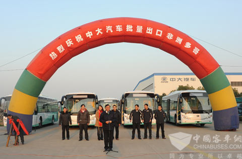 中大客车批量出口非洲多哥市场