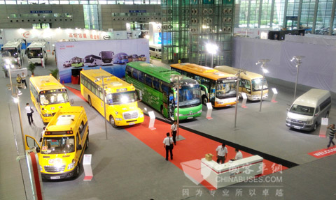 海格客车720㎡超大展位现场