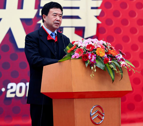 金旅客车总经理叶宏廷致词