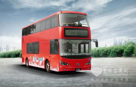 比亚迪为伦敦打造的10.2m双层纯电动大巴