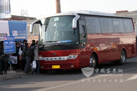 服务中的安凯客车