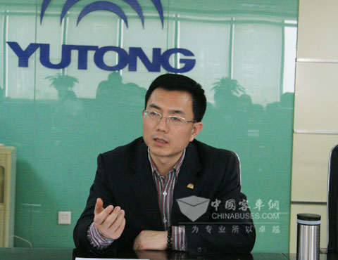 宇通客车副总经理王文兵接受完美作业网有免费视频采访