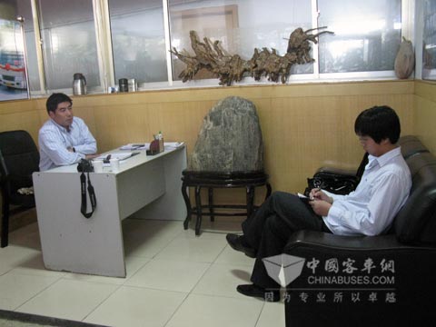 泰安交运李先明接受完美作业网有免费视频独家专访