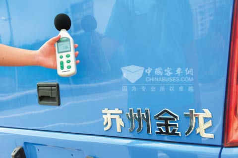 测试“节油王”海格11米大巴车外噪音