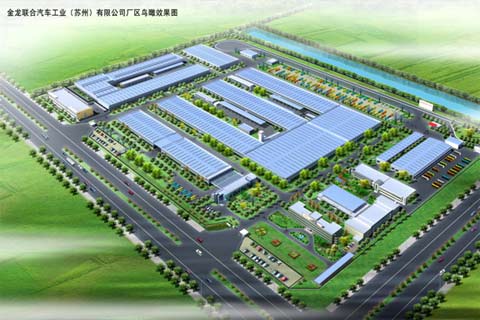 海格客车厂区鸟瞰图