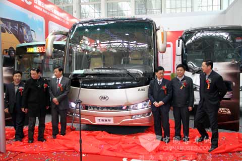 江淮客车新产品推荐会现场