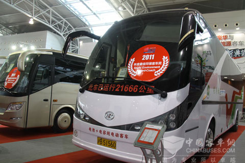 安凯HFF6127K46EV荣获2011年度最佳环保客车奖