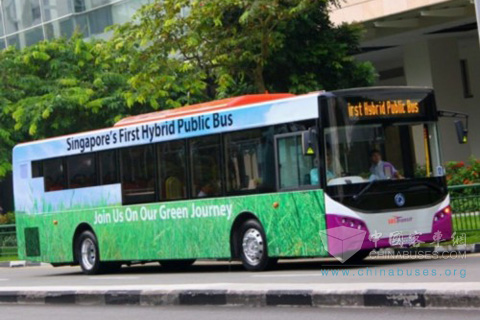 新加坡首批运用伊顿混合动力技术的城市公交车