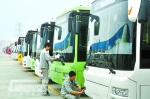 中集凌宇出口喀麦隆首批50辆客车发车