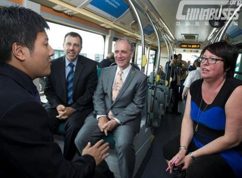 BYD electric bus in canada