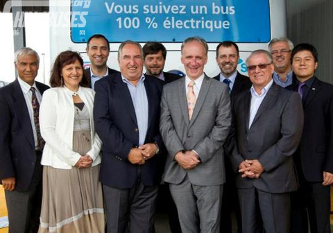 BYD electric bus in canada