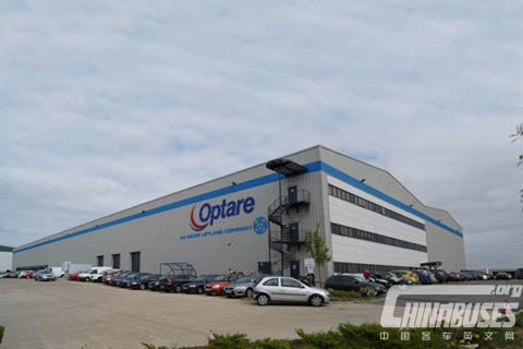 Optare’s manufacturing plant at Sherburn in Elmet, near Leeds