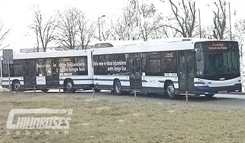 瑞士Hess23米无轨电动客车投运荷兰