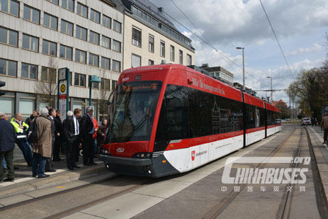 索拉瑞斯Tramino有轨电车投运德国不伦瑞克