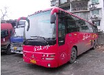 2002年10月的金旅客车，6120型，50座，后置6112玉柴发动机