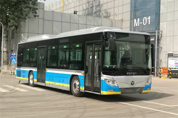 福田欧辉BJ6123SHEVCA-7插电式公交车(天然气/电混动国六21-42座)