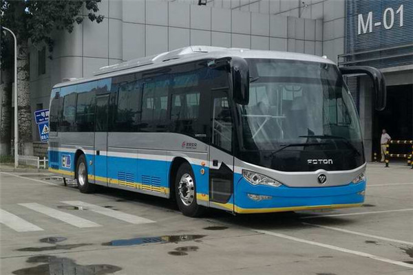 福田欧辉BJ6127SHEVCA插电式公交车(天然气/电混动国五24-46座)