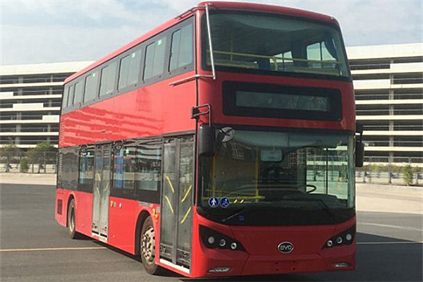 比亚迪BYD6100LSEV3低入口双层公交车(纯电动28-54座)