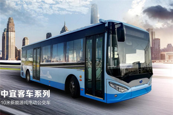 中宜JYK6102GBEV1低地板公交车(纯电动21-37座)